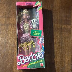 1998 Barbie Animal Lovin' Doll with Panda Bear